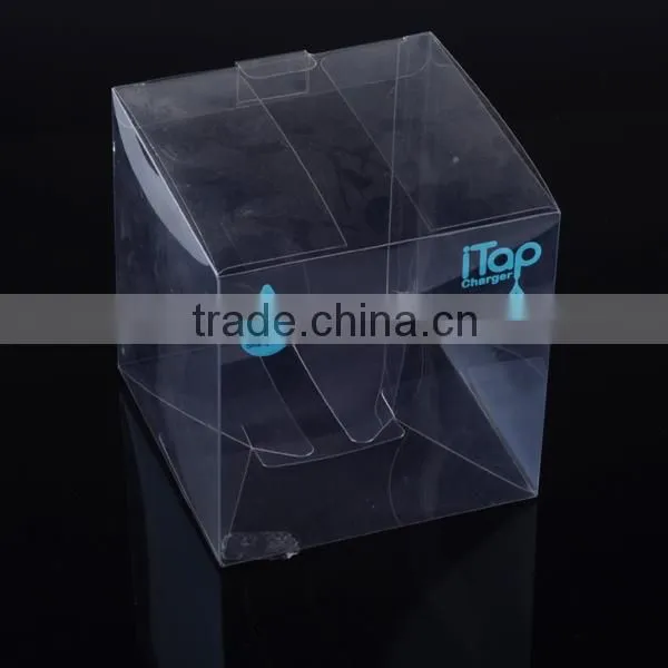 Folding transparent pvc clear plastic box