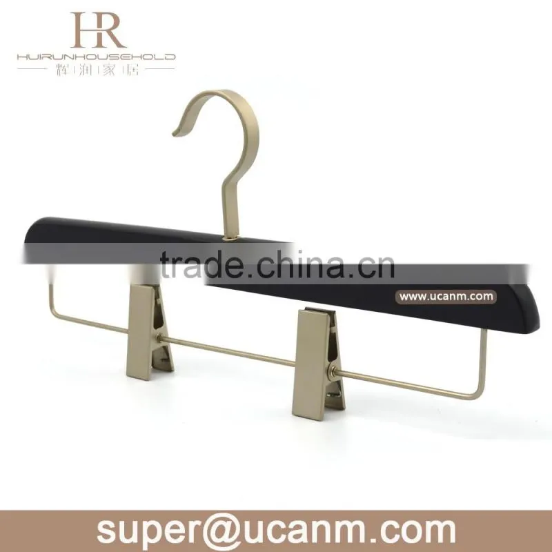 HRW-G355GV luxury black color lotus wood pant hanger