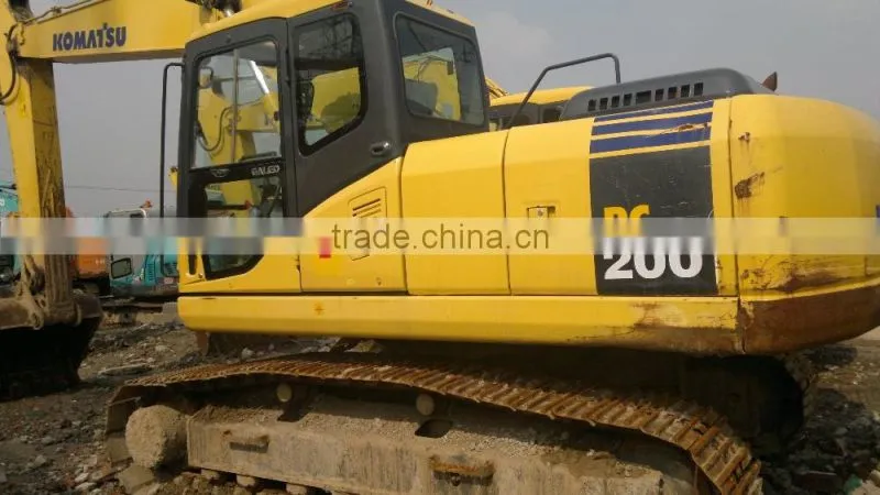 Used japan excavator komatsu pc200-7 for sale