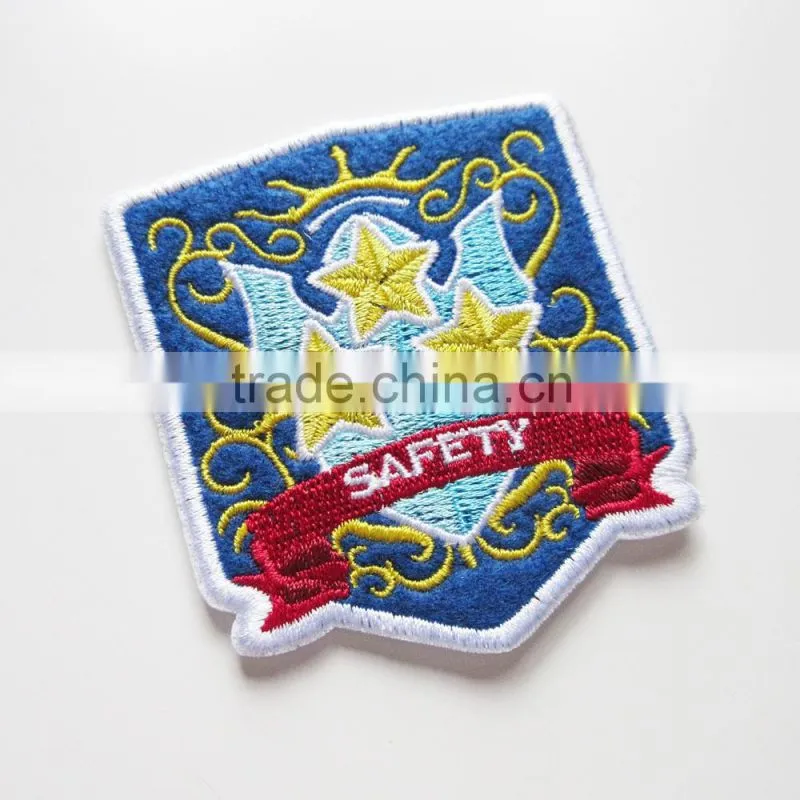 Factory Produced Unique Name Badge Embroidered Patch