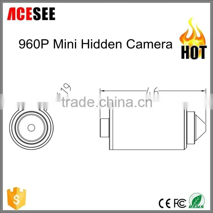 Acesee SONY cmos sensor 960P/960H AHD bullet mini hidden spy cctv camera AME20A130H