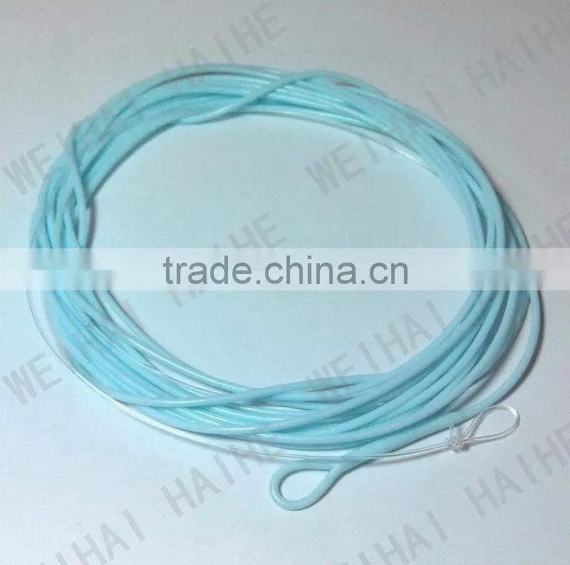 fly fishing light blue poly leader
