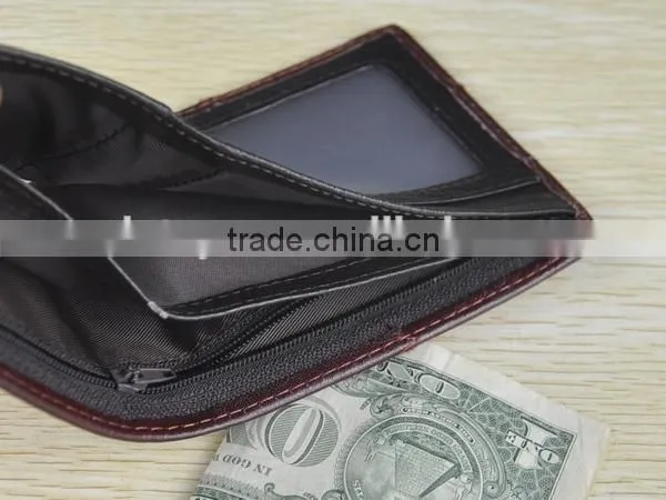 13040 Stylish Bi-fold multi card leather wallet men leather in Guangzhou