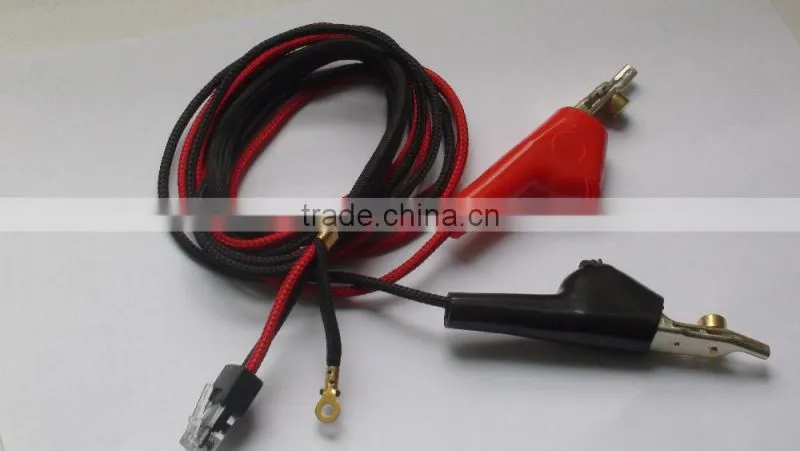 Molded 9 volt Battery Snap with 9" leads and Red / Black Alligator clips
