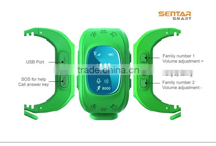 Hot Trend Q50 LBS GPS Kids Tracker Watch with Geo-fence Smart watch for Children