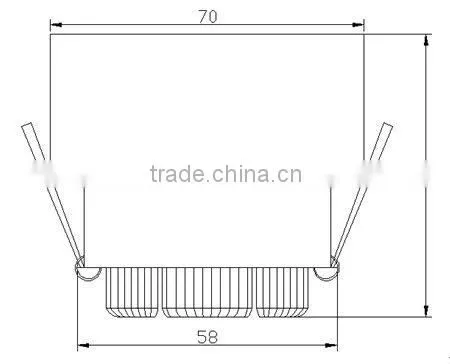 crystal ceiling led lamp 3w led ceiling light dimmable