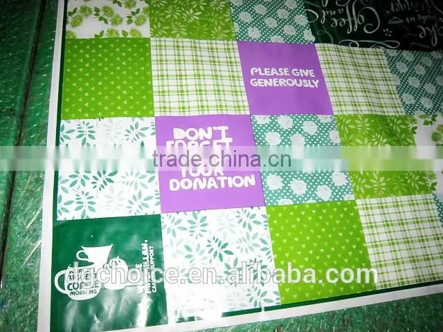 Eco friendly waterproof beautiful green table cover