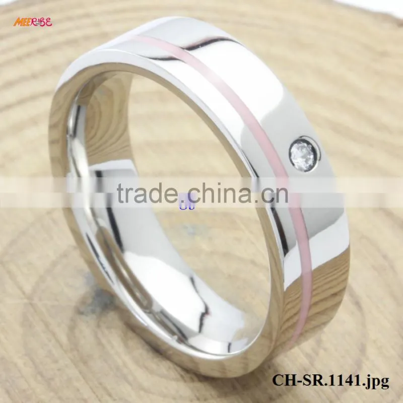 New design Ladies Finger Ring Diamond Ladies Stone Rings Rose Gold Plated In Jewelry
