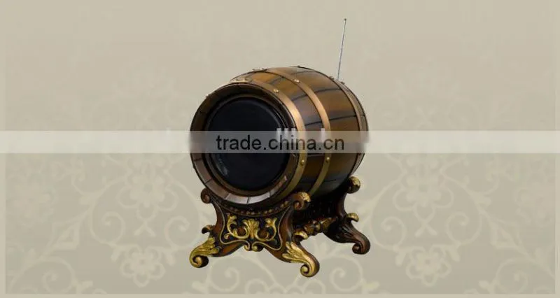 portable new style wooden barrel drinks dispenser