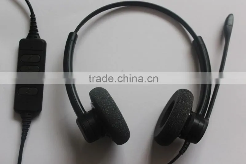 New released Professional call center Headset with RJ11/RJ9/USB plug, QD included