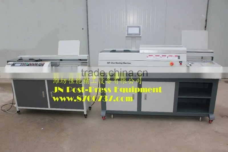 Hot melt glue book binder with roughener unitJN-40E