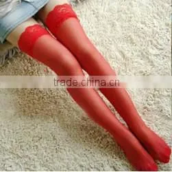 No.1 selling high quality hot sale lace style sexy women thigh high stockings