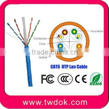 utp cat6 lan cable 4pr 23awg pure copper