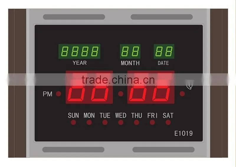 Multi-function led digital wall clock -Factory price
