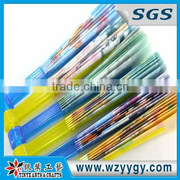 Snow White Printing PVC Hand Fans