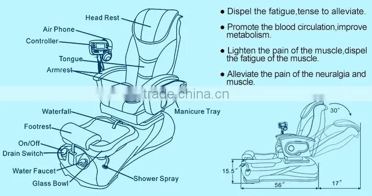 New t4 spa pedicure chairs egg shaped pedicure chair for sale