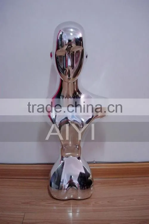 fashion window display female mannequin head for hats