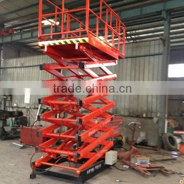 500kg outdoor scissor lift platform