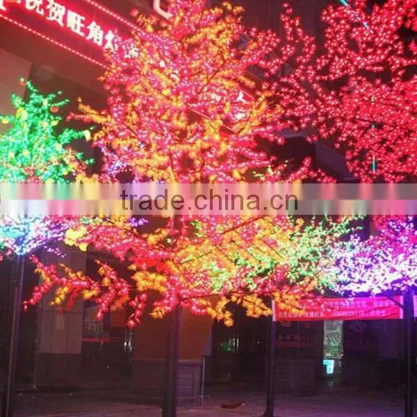 nwe 2014 artificial cherry blossom artificial tree led tree for garden christmas lights tree light
