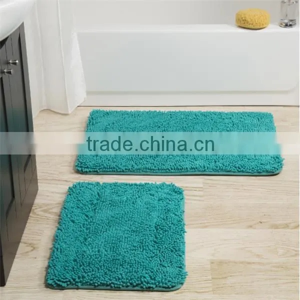 polyester microfiber chenille kid's bathroom carpet rug