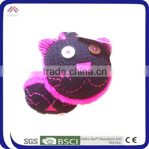 winter warm cute earmuff funny shape knitted earmuff