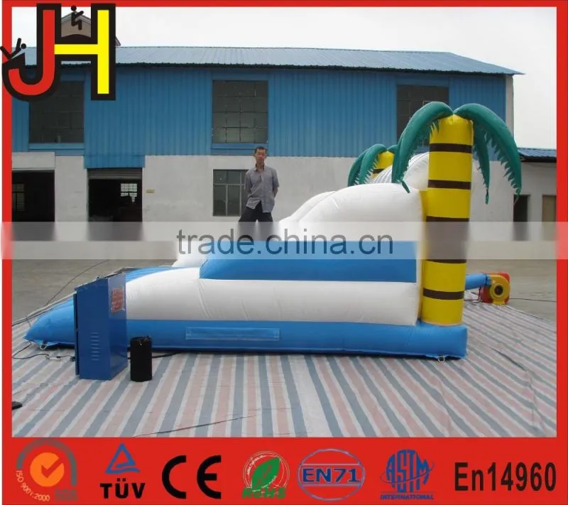 Inflatable mechanical surf simulator, inflatable mechanical surfboard, inflatable surf board