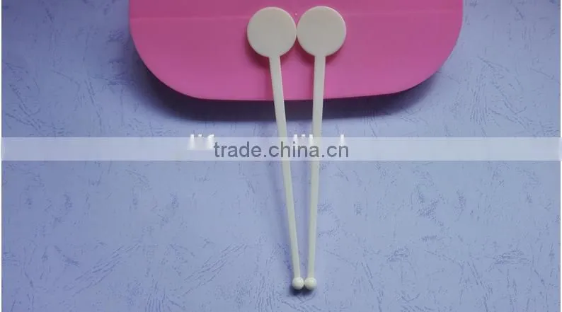 Best quality disposable custom-made cocktail plastic sticker party drink stirrer
