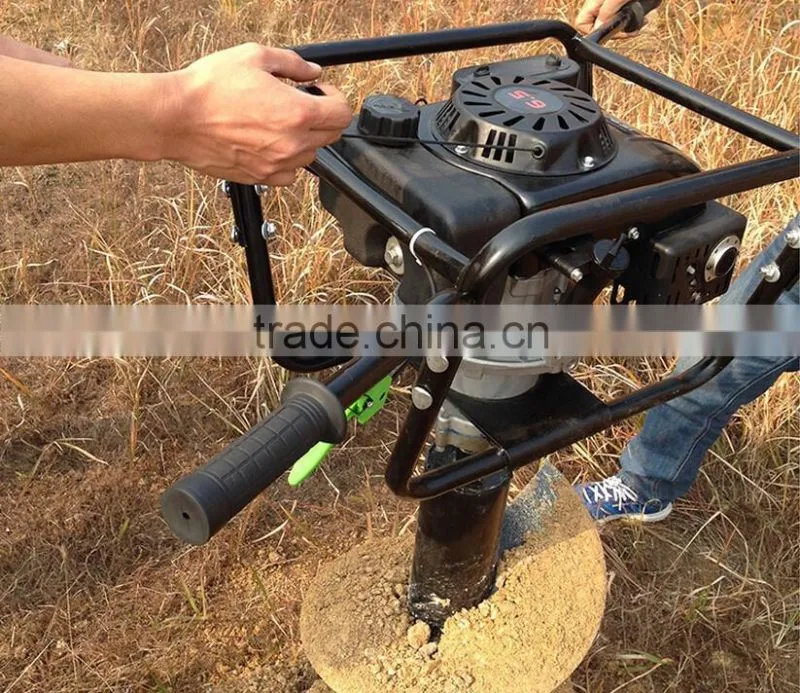 New type four-stroke powered earth auger drill