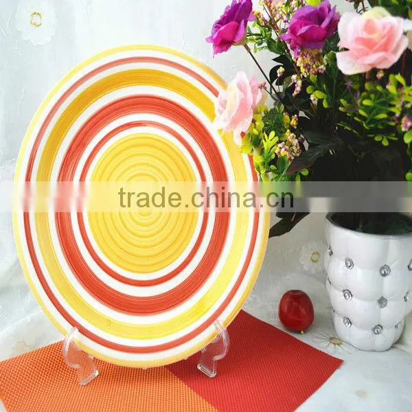 2017 hand painted stoneware ,stoneware dinnerware,stoneware plate dinner set