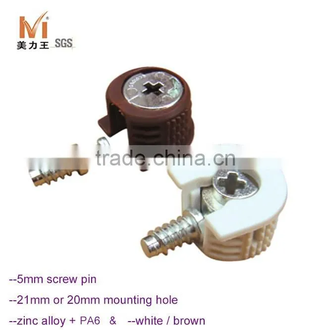 Furniture Hardware Plastic Screw Shelf Support