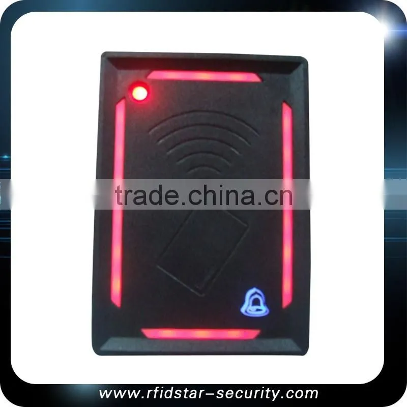 RFID 13.56MHz RS232 MF IC Waterproof Smart Card Reader with Led