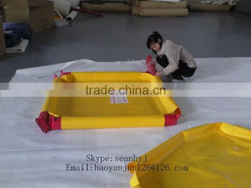 Environmental protection oil spill containment berm