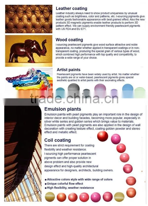 Bulk sales gold luster mica powder for card making