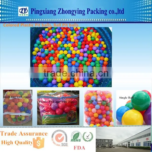 Long Service Life 6cm Black Plastic Play Pit Balls for children play