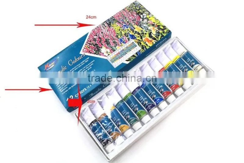12x12ml artist acrylic paints fine color acrylic paints supplier