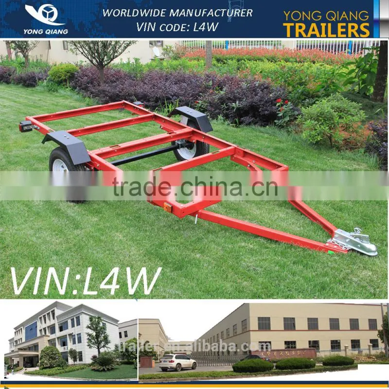 4 x 8ft folding red utility trailers with powder coated