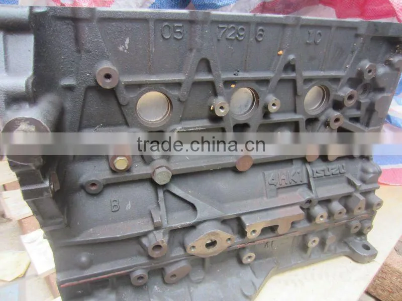 4HK1 cylinder block 8-98005443-7 8980054437 8-98046721-0 8980467210 NPR75 ELF