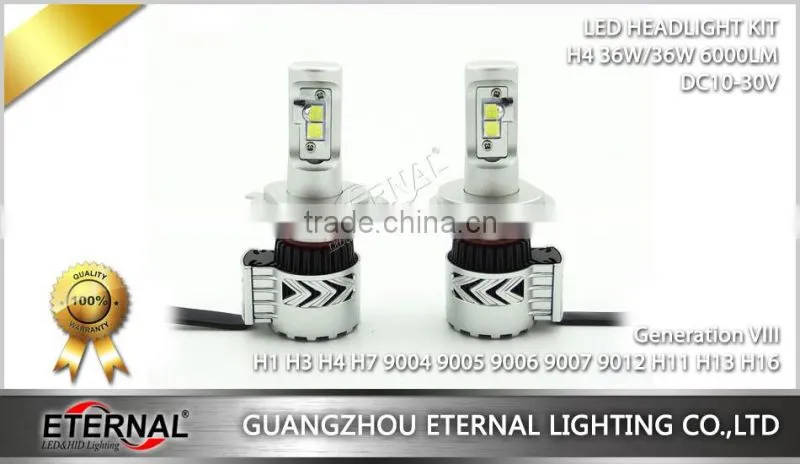 super brightness car led headlight bulb kit H4 H7 H3 smart bulb kit auto car automotive motorcycle lamp