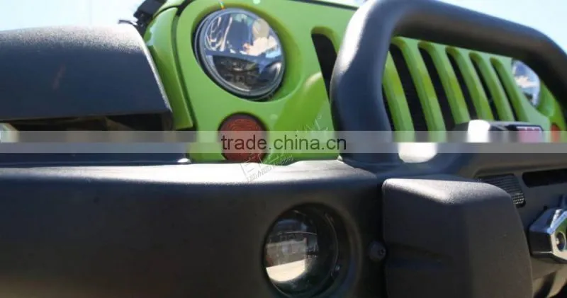 7in 30W Round Jeep LED Headlights dual replacement lamp for 4x4 racing Hummer CJ TJ JK Prewired motorcycle