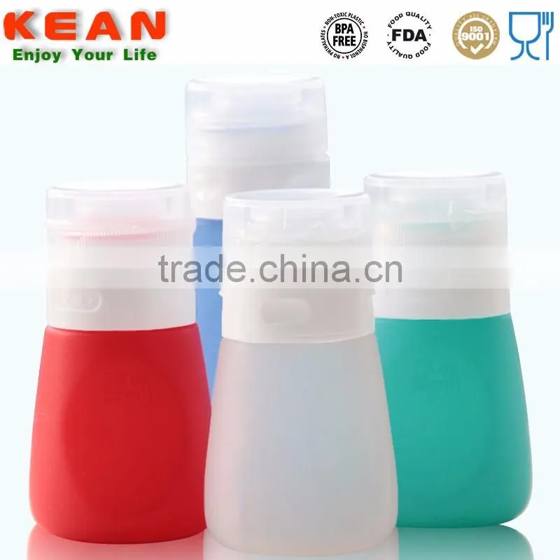 Food Grade Silicone Leak Proof Travel Accessories Bottle Set