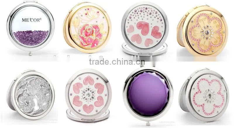 Rose folding Mirror /Make up portable mirror/Pocket Mirror/Valentines Gift