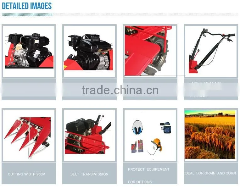 Mini rice combine harvesters