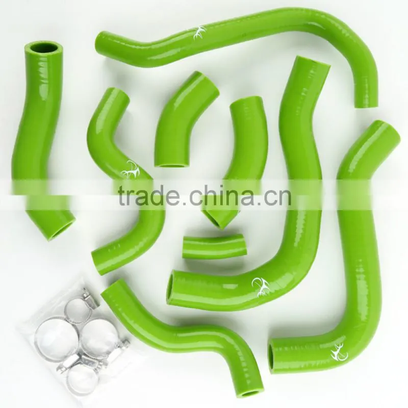 Green Silicone Radiator Hose W/ Clamps For Honda CBR1000RR CBR 1000RR 2008-2013