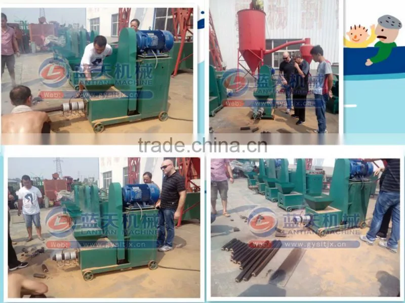 China NO.1 Manufacturer sawdust briquette charcoal extruder machine