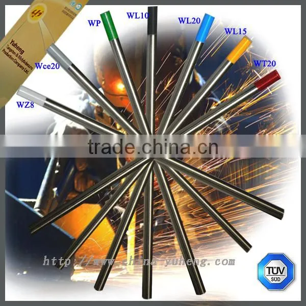 Tungsten Material Red Color tips Thoriated tig welding tungsten electrodes