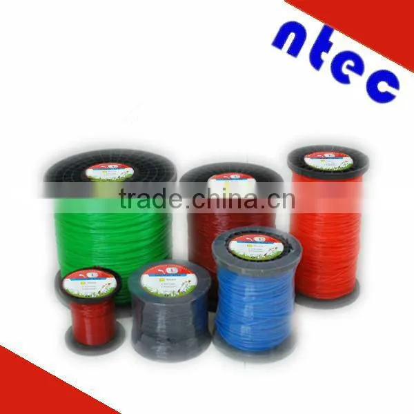 2.4mm*87m orange color grass trimmer line in garden tools