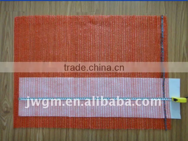 50x80cm red PE raschel mesh bag