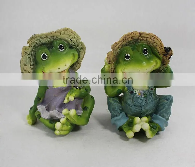 Garden ornament cute frog decoration
