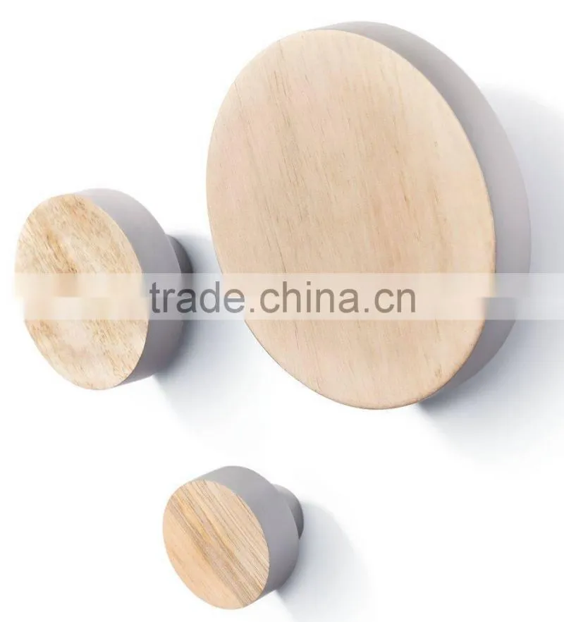 High Quality Wooden Colorful Hook for Home Decoration