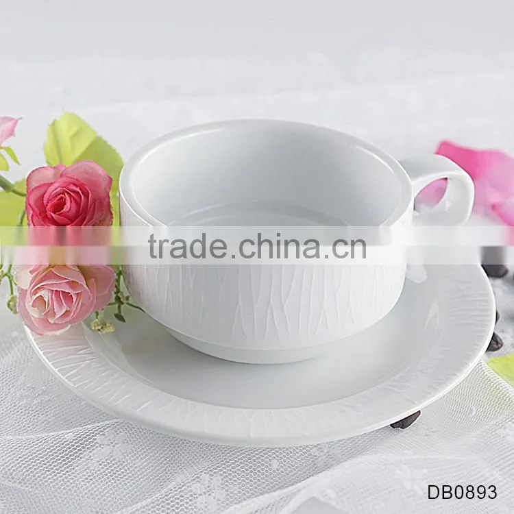 2017 hot sale factory ceramic porcelain decal tea coffee cup set